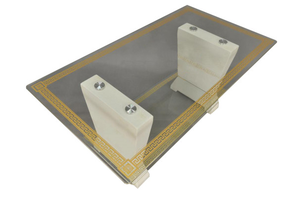 Ontwerp Medusa Salontafel Glazen Tafel Bijzettafels Bank Klassiek XXL Nieuw