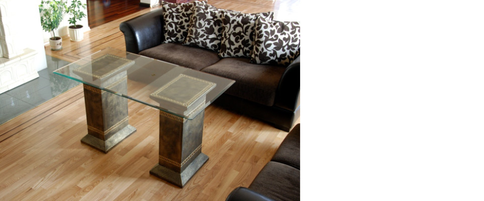 Ontwerp zuil salontafel eettafel tafel eetkamer woonkamer 6035 Nieuw