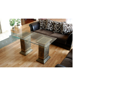 Ontwerp zuil salontafel eettafel tafel eetkamer woonkamer 6035 Nieuw