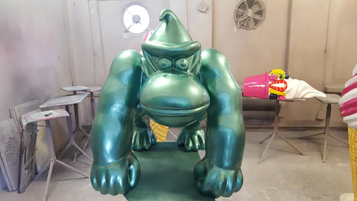 Decoratie Deco Gorilla Tuin Nieuw Designer Figuur Standbeeld Moderne Figuren Standbeelden