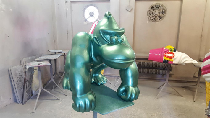Decoratie Deco Gorilla Tuin Nieuw Designer Figuur Standbeeld Moderne Figuren Standbeelden
