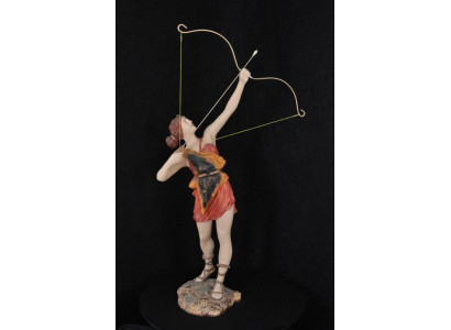 Diana Godin Sculptuur Boog Jager Decoratie Abstracte Antieke Stijl Sculpturen