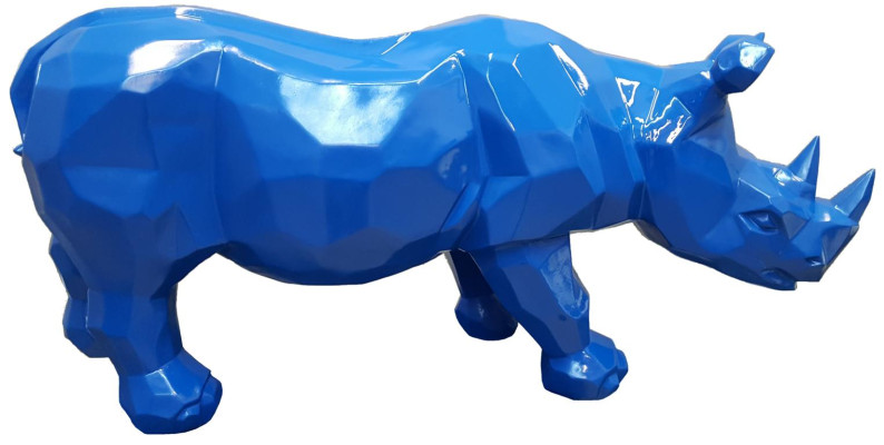 Figuren Abstract Standbeelden Beeldhouwer ontwerper Loft kleurrijke sculpturen Neushoorn Nieuw