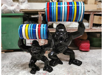 Designer Figur Standbeeld Moderne Figuren Standbeelden Decoratie Deco Gorilla Tuin Nieuw