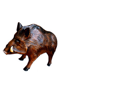 Ontwerp Wild zwijn figuur standbeeld sculptuur figuren sculpturen decoratie deco 3318