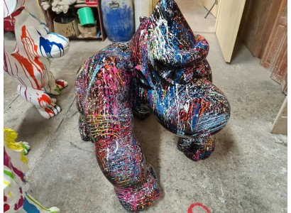 Beeldhouwkunst Ontwerp Figuur Standbeeld Figuren Gorilla Abstract Terras Decoratie Deco
