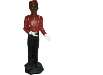 Hotelier Jonge Gastronomie Figuur Standbeeld Sculptuur Figuren Sculpturen Decoratie