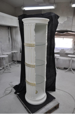 Vitrine Bar Hoek Kast Glas Amfora Vaas Bodemvaas Pilaar Kast Vitrineschappen