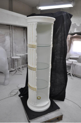 Vitrine Bar Hoek Kast Glas Amfora Vaas Bodemvaas Pilaar Kast Vitrineschappen