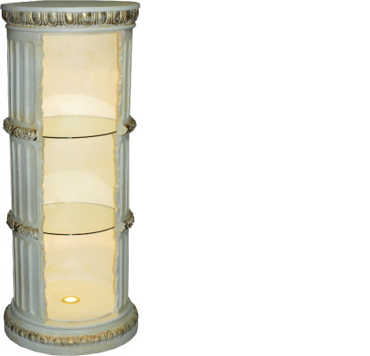 Vitrine Bar Regal Glas Amfora Vaas Bodem vaas Pilaar Kast Vitrinekasten 1858