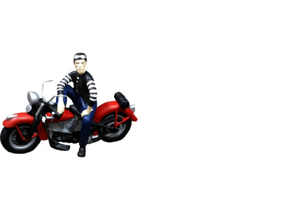 Ontwerp motorrijder figuur standbeeld sculptuur figuren sculpturen decoratie 5687