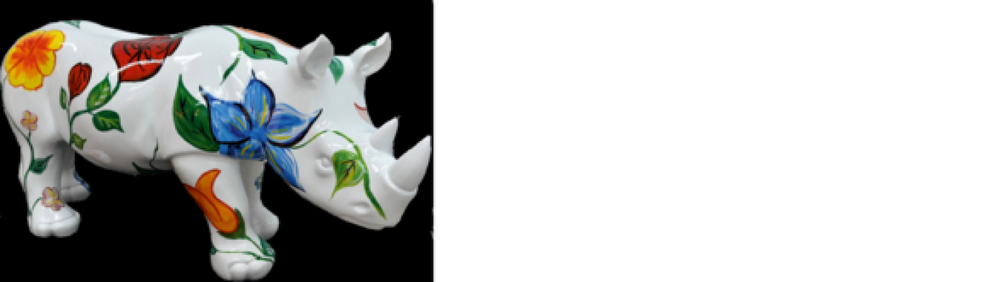 Ontwerp Neushoorn Figuur Standbeeld Sculptuur Figuren Sculpturen Decoratie Deco 3094 Nieuw