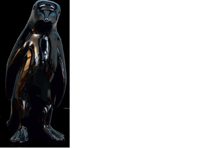 Ontwerp Pinguïn Zwart Figuur Standbeeld Sculptuur Beelden Decoratie Nieuw 3062