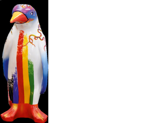 Ontwerp Luxe Figuur Sculptuur Handgemaakt Pinguïn Diersculpturen XXL 67cm Beelden