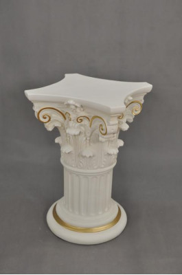 Medusa zuil Romeinse zuilen marmeren beeld decoratie standaard 1021