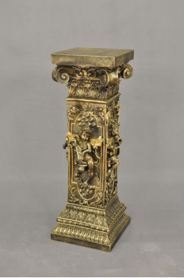 Ontwerp zuil Amoretten sculpturen figuren decoratie decoratiestandaard bloemen sokkel