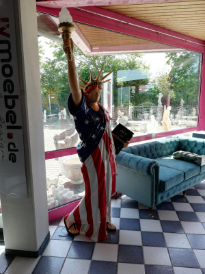 Vrijheidsbeeld XXL 240cm Vrijheidsbeeld Figuur USA Liberty Sculpturen Nieuw 6807