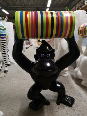 Gorilla Abstracte Figuur Standbeeld Moderne Standbeelden Sculpturen Decoratie Tuin Figuren