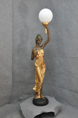 XXL Ontwerp Staande Lamp Staande Lampen 153cm Lamp Sculptuur Figuur Figuren Standbeeld