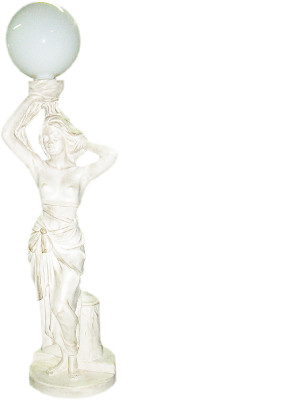 Antieke stijl figuur vloerlamp staande lamp levensgrote verlichting