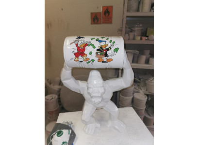 Designer Figur Standbeeld Moderne Figuren Beelden Decoratie Decoratie Gorilla Tuin Nieuw