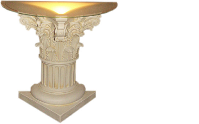 Kolom Verlichte Decoratie Kolommen Sculpturen Lamp Lamp Figuren Sculptuur nieuw