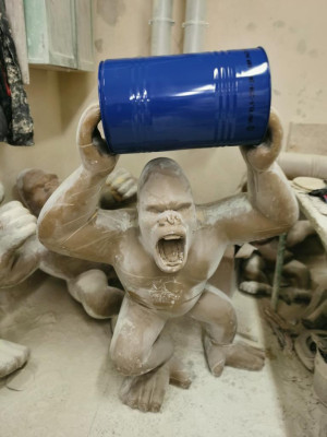 Ontwerper Figuur Standbeeld Moderne Figuren Beelden Decoratie Deco Gorilla Tuin Nieuw