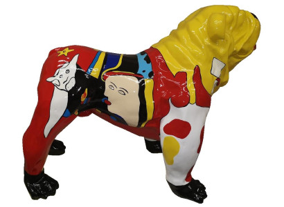 Woondecoratiesculpturen Abstract Hondenontwerp Standbeelden Figuren Decoratie