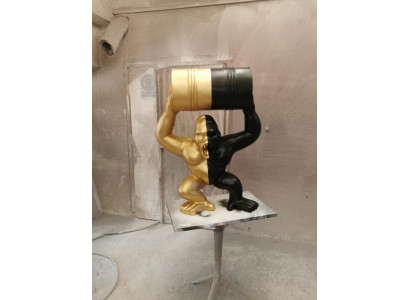 Designer beeldhouwwerken moderne figuren standbeelden decoratie decor gorilla tuin nieuw