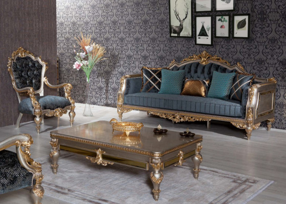 Sofa set 3+1 zitbank zitkussen salontafel 3-delige set meubels