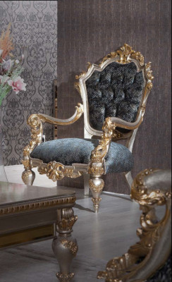 Luxe fauteuil Luxe bekleding Textiel 1-zits gestoffeerde stoel Eénzitter woonkamer