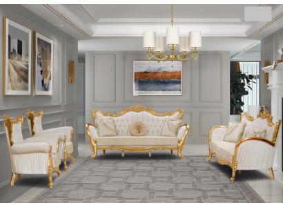 Sofaset bank 3+3+1+1 Bank bank Meubels 4-delige set voor thuis