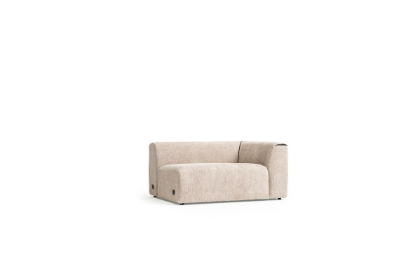 Beige bank woonkamer gestoffeerd vijfzits design luxe meubels nieuw.