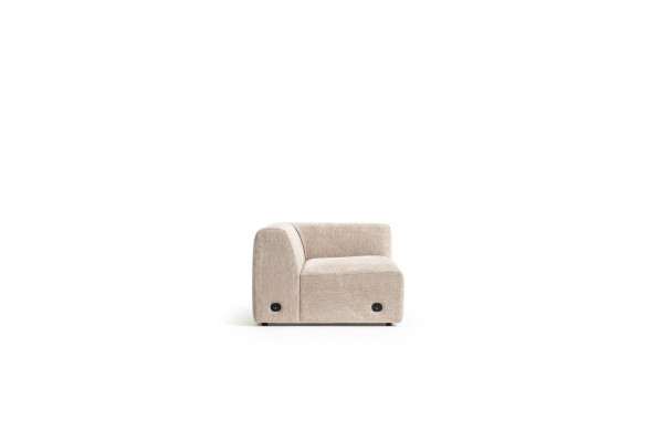 Beige bank woonkamer gestoffeerd vijfzits design luxe meubels nieuw.