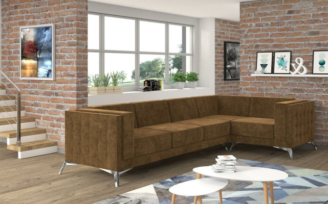Eckbankstelbekleding Woonlandschap L-vorm Bank Designer Bankstellen Bankstellen