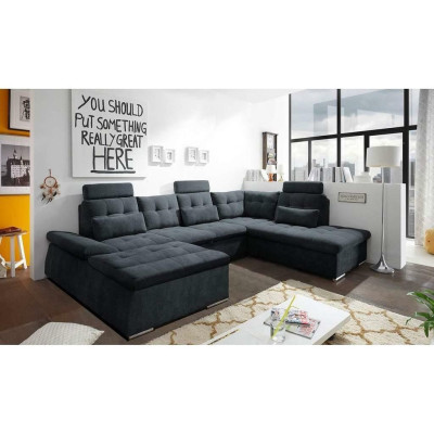 Hoekbank U-vorm Bank Woonlandschap Set Bekleding Bedfunctie Slaapbank