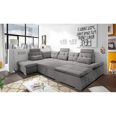 Hoekbank U-vorm Bank Woonlandschap Set Bedfunctie Bekleding Design