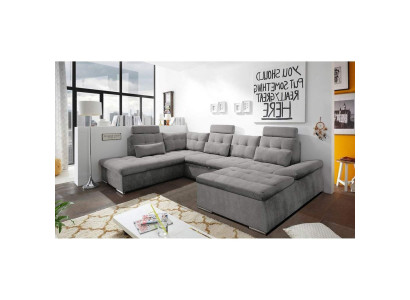 Hoekbank U-vorm Bank Woonlandschap Set Bedfunctie Bekleding Design
