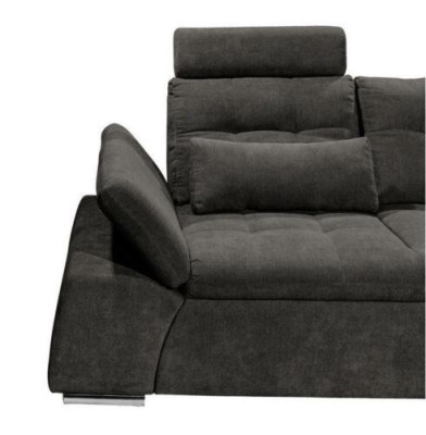 Hoekbank L-vorm Bank Bank Ontwerp Bekleding Modern Textiel Slaapfunctie Stof