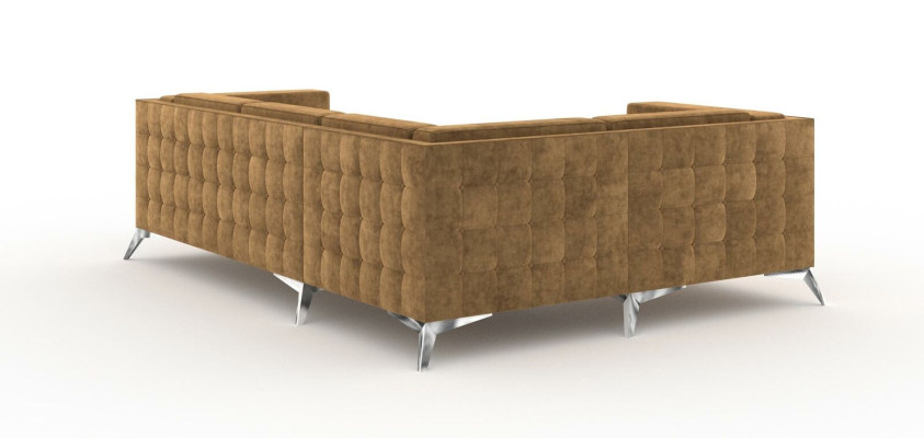Stof L-vorm bankstel woonlandschap hoekbank set modern ontwerp sofa