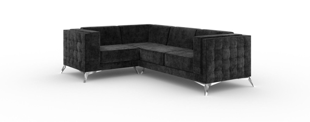 L-Vorm Bank Woonlandschap Hoekbank Sfeer Modern Design Bank textiel Stof nieuw