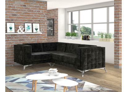 L-Vorm Bank Woonlandschap Hoekbank Sfeer Modern Design Bank textiel Stof nieuw