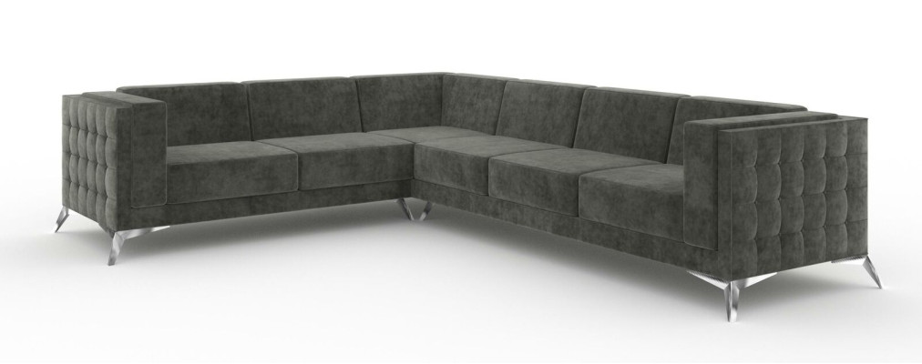 Ontwerp Esk Hoekbank L-vorm Moderne Bank Stoffen Bankstel Woongebied