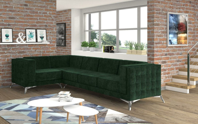 Hoekbank Bank Bank Bekleding L Vorm Woongebied Zitgroep Decor Banken