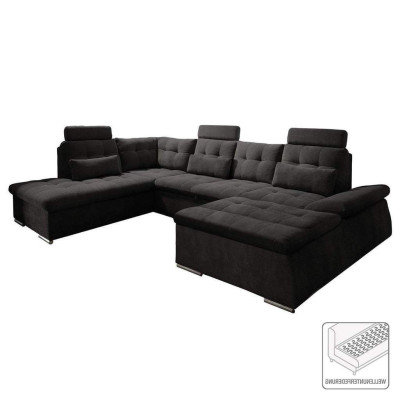 Hoekbank U-vorm Bank Design Bekleding Modern Textiel Opbergbox Slaapfunctie