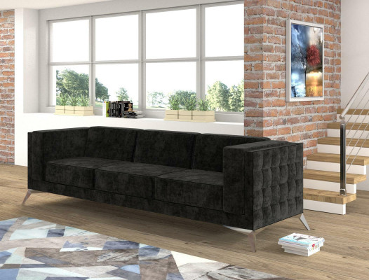 Sofa Bank Bekleding Textiel Banken Zitbankstellen Ontwerp Club Chesterfield