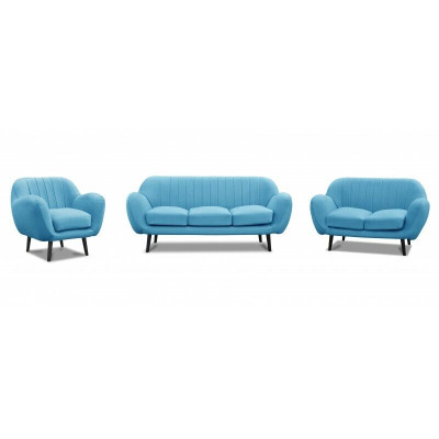Bankstel 3+2+1 Bank Beklede Banken Bankstellen Woonkamer Ontwerp Chesterfield