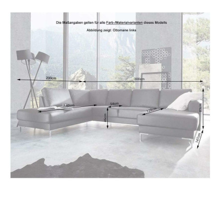 Hoekbank Bank Bank Bekleding Woonlandschap Decoratie Lederen Hoekbank Garnituur
