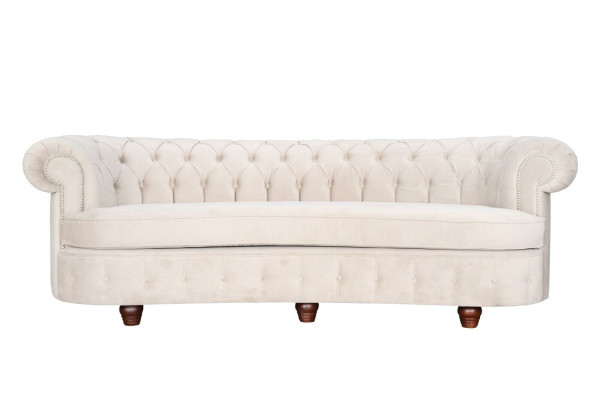 Chesterfield 3-zits designer gestoffeerde bank bank banken banken textiel stof Nieuw