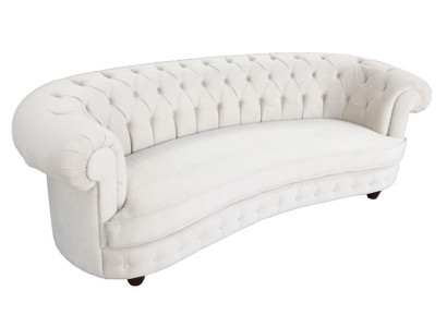Chesterfield 3-zits designer gestoffeerde bank bank banken banken textiel stof Nieuw